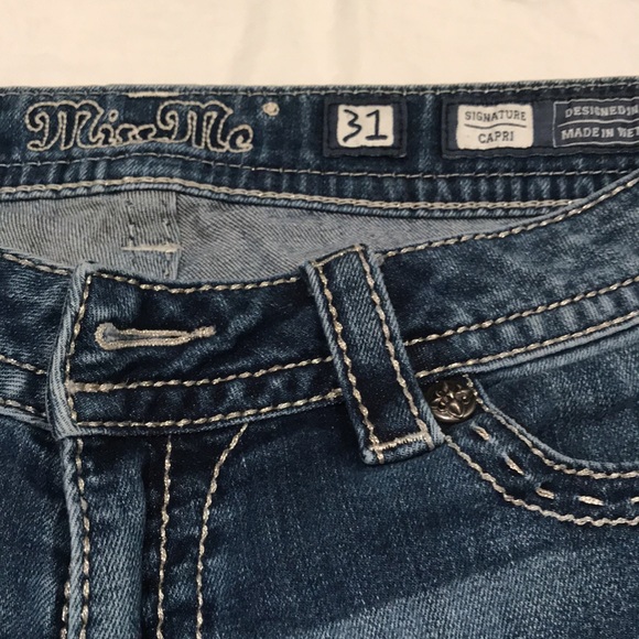 Miss Me Signature Capri Cropped Jeans Size 31 - Picture 5 of 16